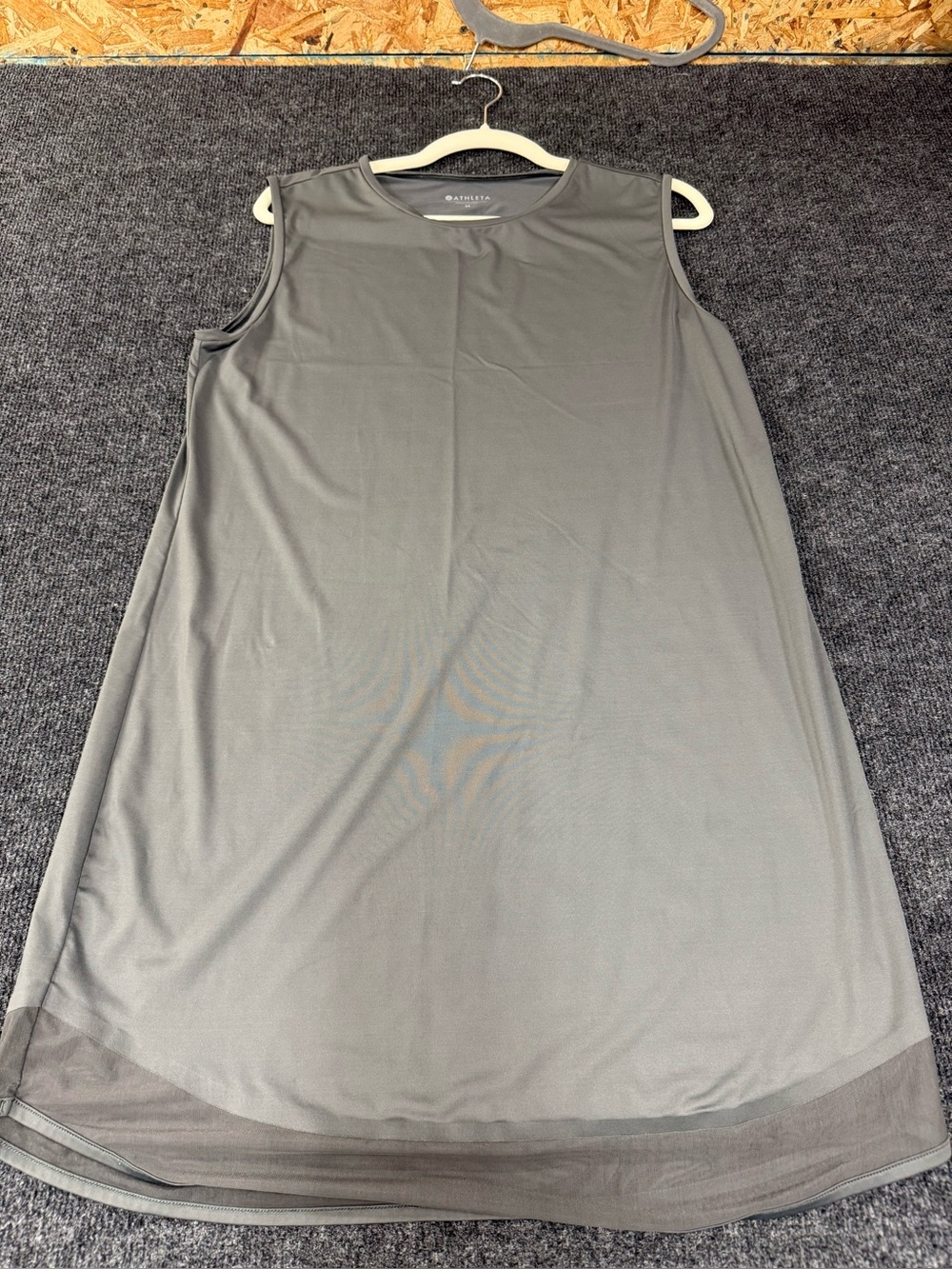 Athleta Gray Sleeveless A-Line Shift Dress